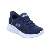 SKECHERS Sneaker Blau Textil Vegan