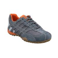 Bild 1 - GEOX Halbschuhe Sneaker Grau Leder Bild 1 - GEOX Halbschuhe Sneaker Grau Leder