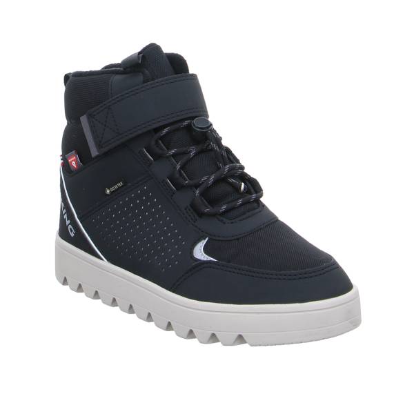 Bild 1 - VIKING Jungen-Winter-Bottine Schwarz Textil Sneaker high