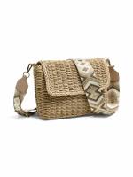 PIECES Sommertasche Beige Textil Ja