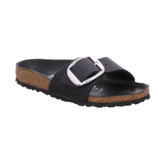 Bild 1 - BIRKENSTOCK Bio-Pantolette Schwarz Leder