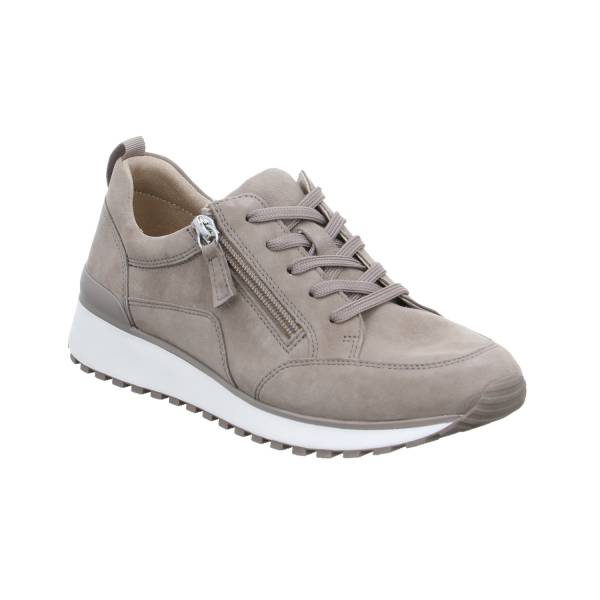 Bild 1 - CAPRICE Comfort-Schnürer Taupe Leder mit Wechselfussbett