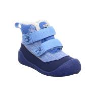 AFFENZAHN Kleinkinder-Winter-Bottine Blau Textil Komfortschuh