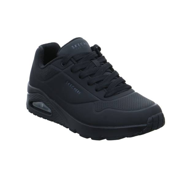 Bild 1 - SKECHERS Halbschuhe Sneaker Schwarz Lederimitat