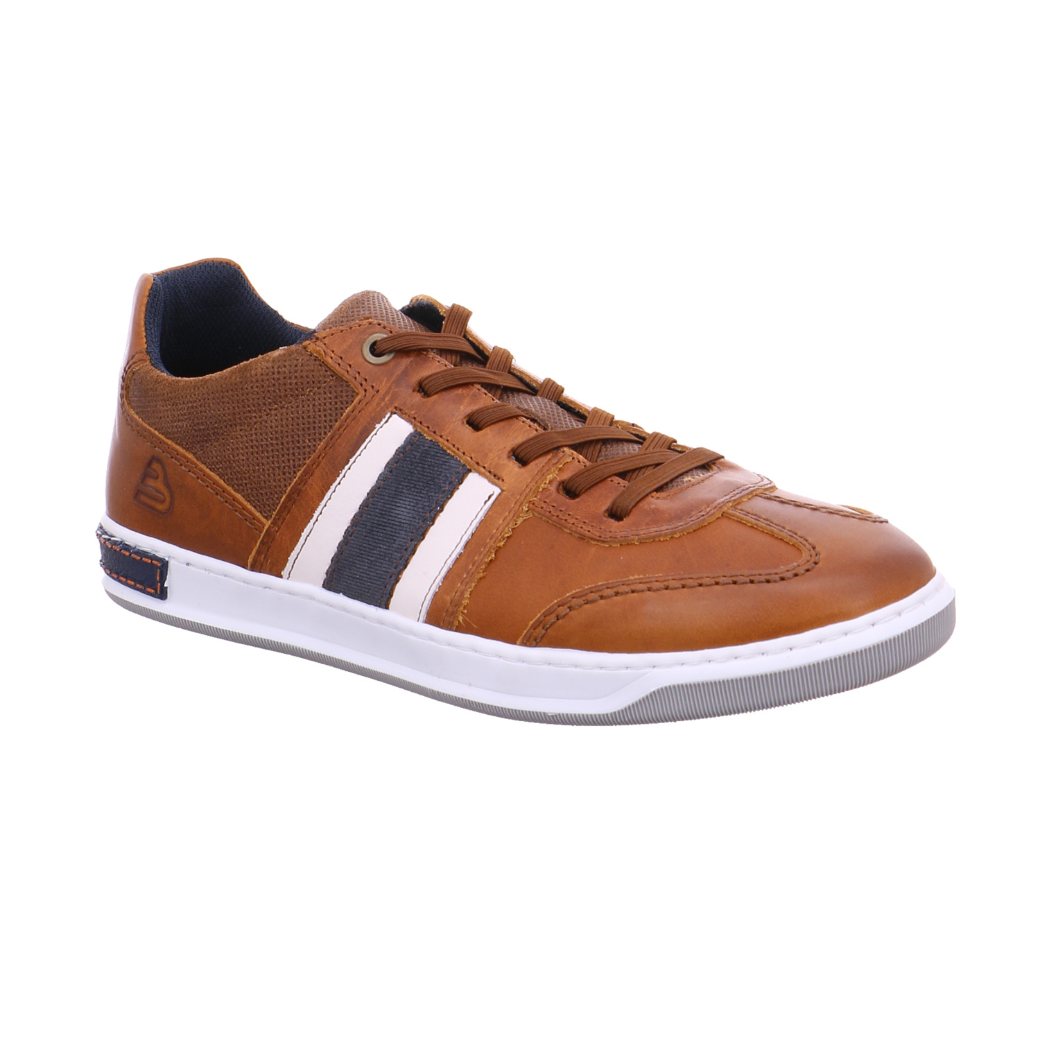 BULLBOXER Halbschuhe Sneaker Cognac Leder
