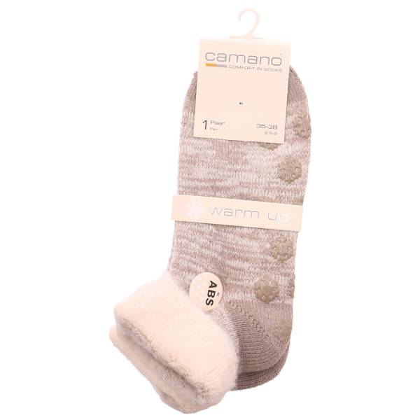 Bild 1 - CAMANO Antirutsch-Socken Taupe Textil