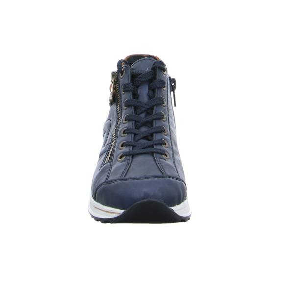 Bild 2 - RIEKER Comfort-Mid Cut Sneaker Blau Leder