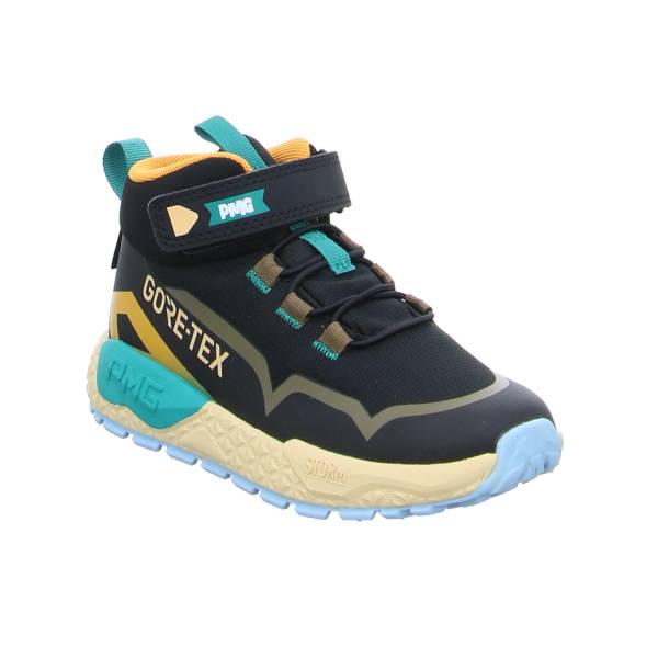 Bild 1 - PRIMIGI Kleinkinder-Halbschuh Klett Schwarz Textil Sneaker Übergang