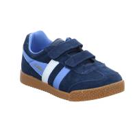 GOLA Kleinkinder-Halbschuh Klett Blau Leder Sneaker