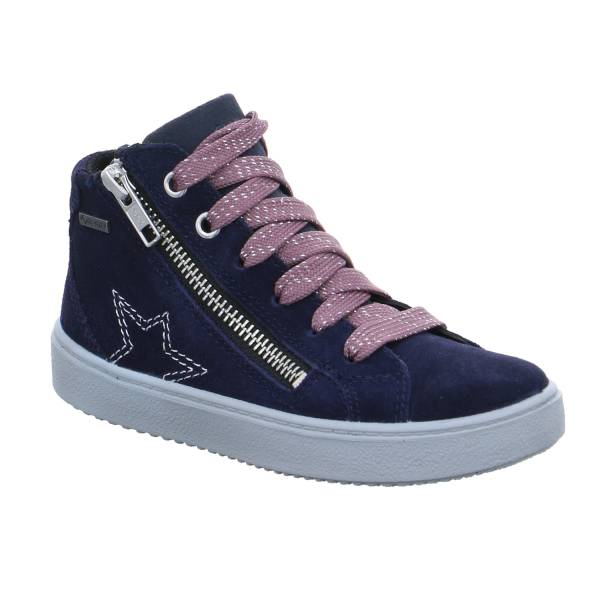 Bild 1 - SUPERFIT Kleinkinder-Halbschuh Binder Blau Textil Sneaker high