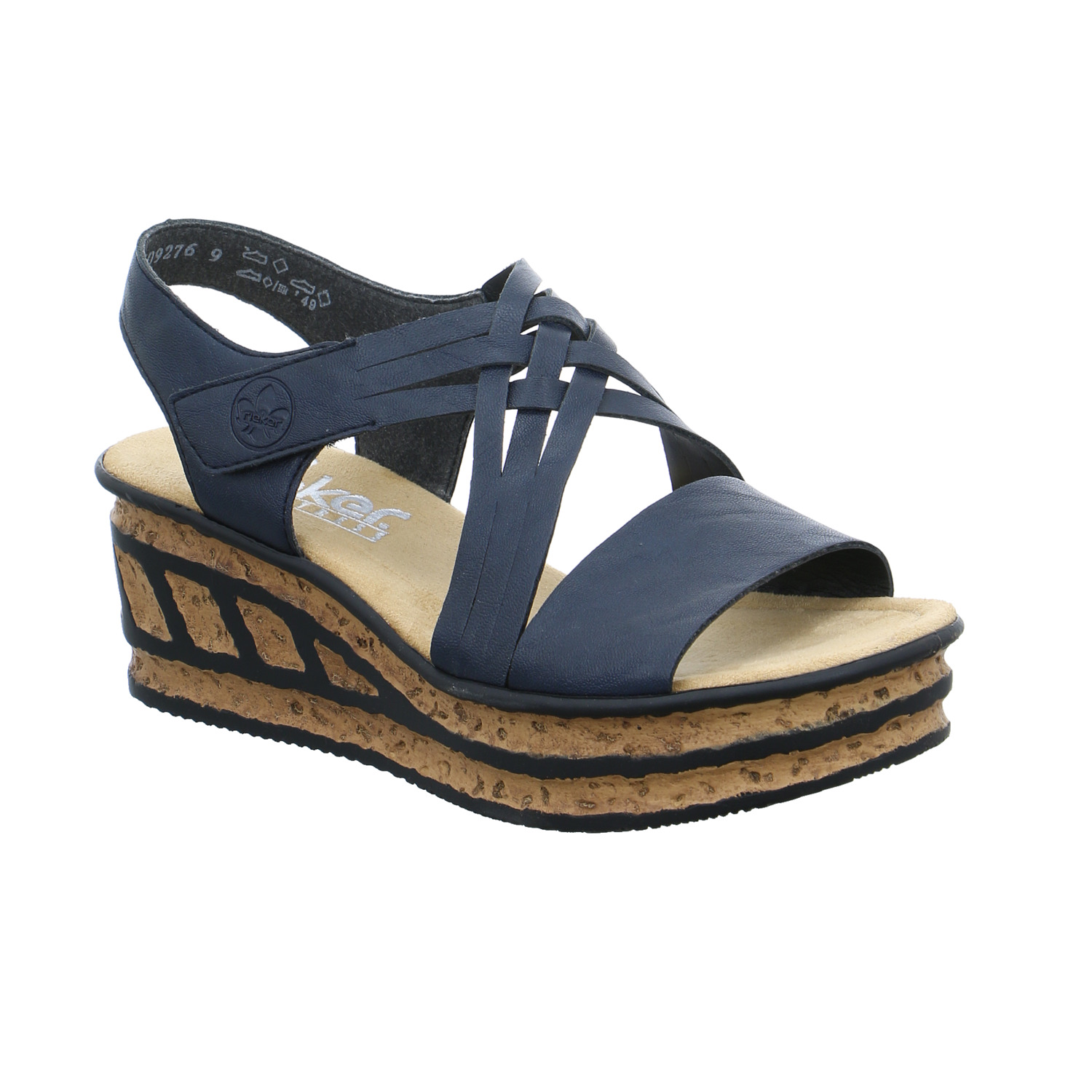 RIEKER Sandalette Blau Lederimitat