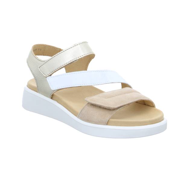 Bild 1 - ARA Comfort-Sandalette Beige Leder mit Wechselfussbett