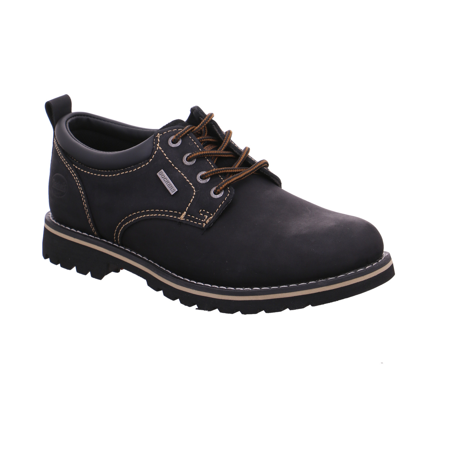 DOCKERS Halbschuh Schwarz Leder