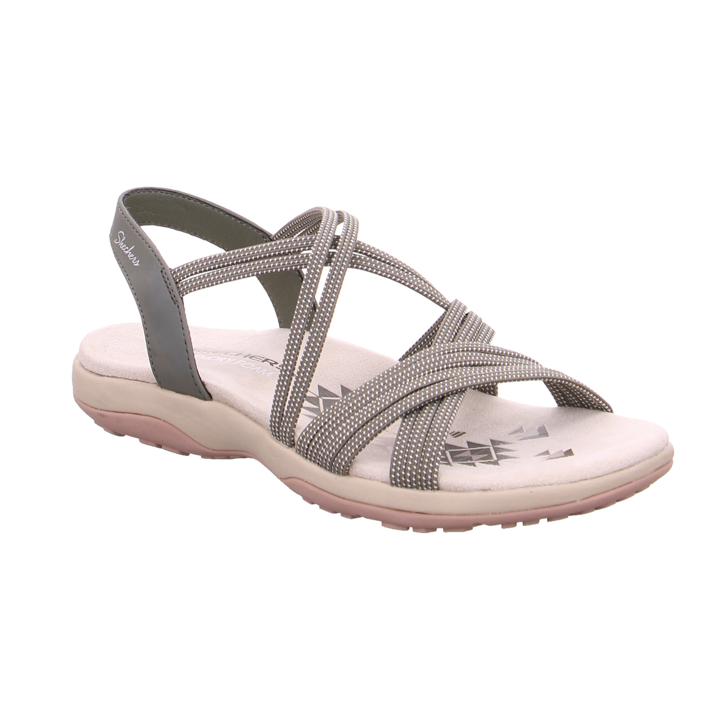 SKECHERS Sandalette Olive Textil