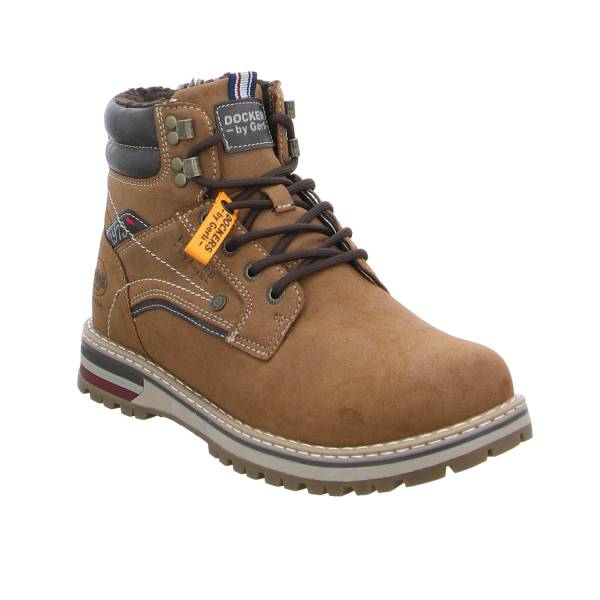 Bild 1 - DOCKERS Winter-Boots Cognac Lederimitat