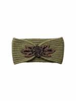 PIECES Stirnband Olive Textil