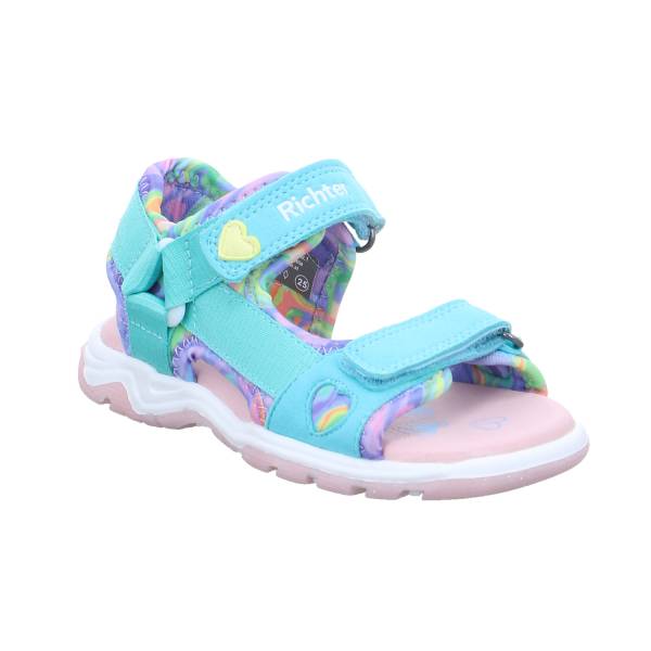 Bild 1 - RICHTER Kleinkinder-Sandale Türkis Textil Sommerschuh