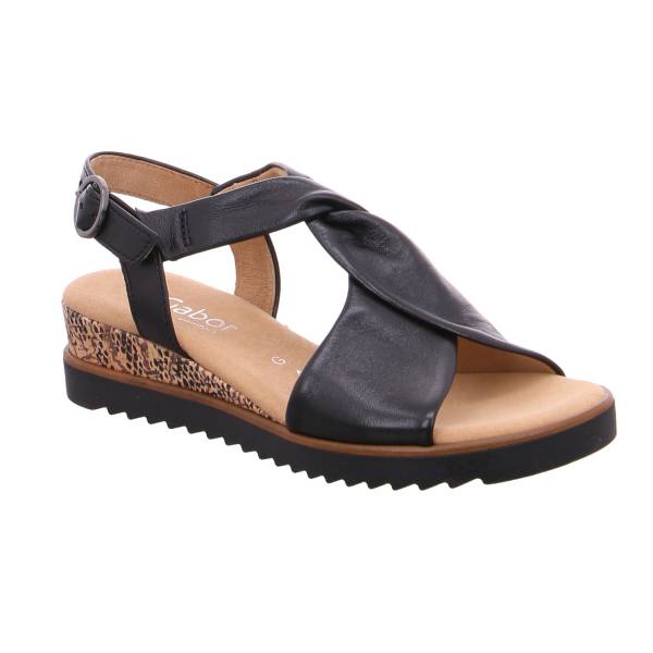 Bild 1 - GABOR Comfort-Sandalette Schwarz Leder