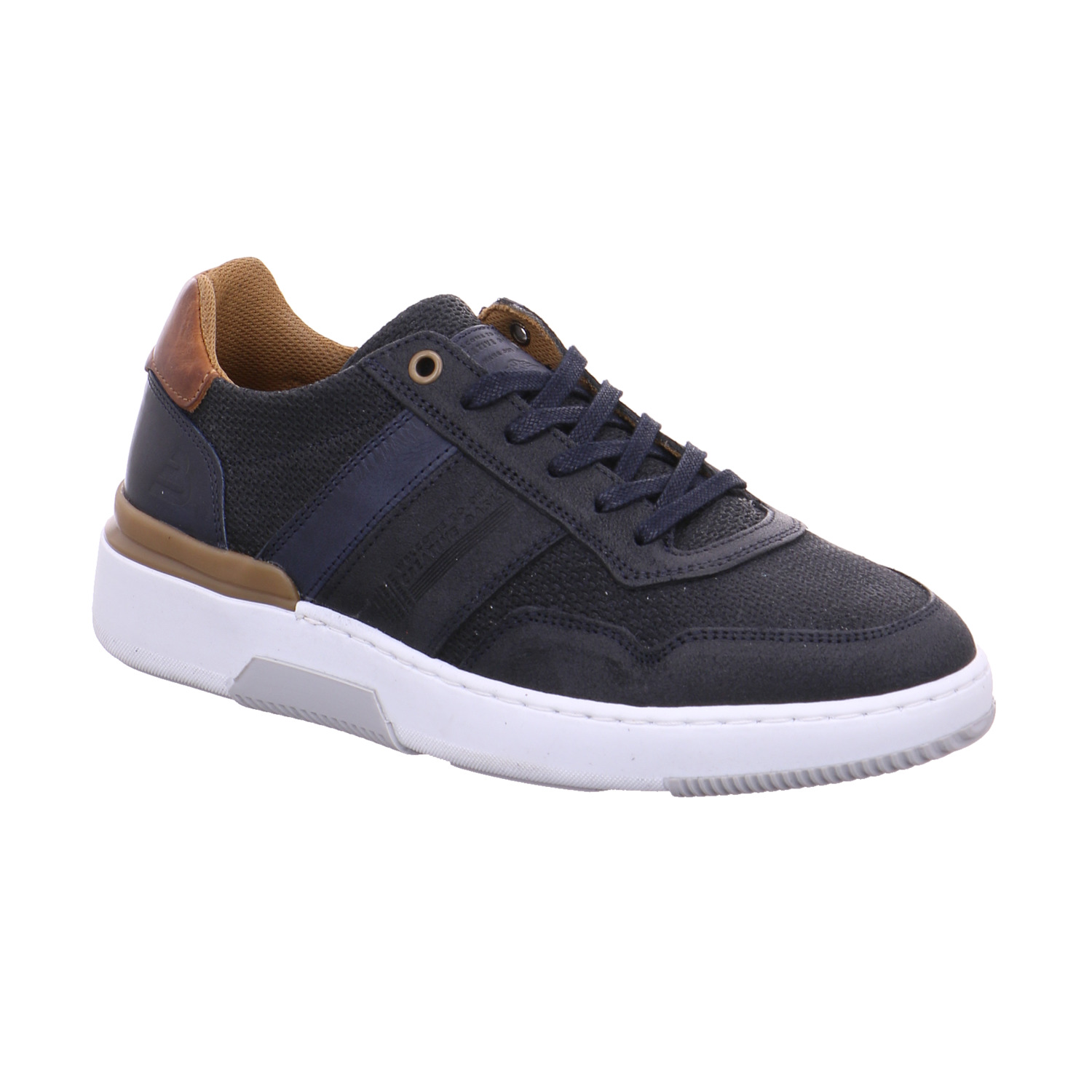 BULLBOXER Halbschuhe Sneaker Blau Leder