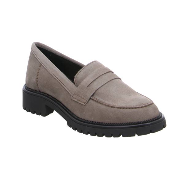 Bild 1 - TAMARIS Slipper Taupe Leder