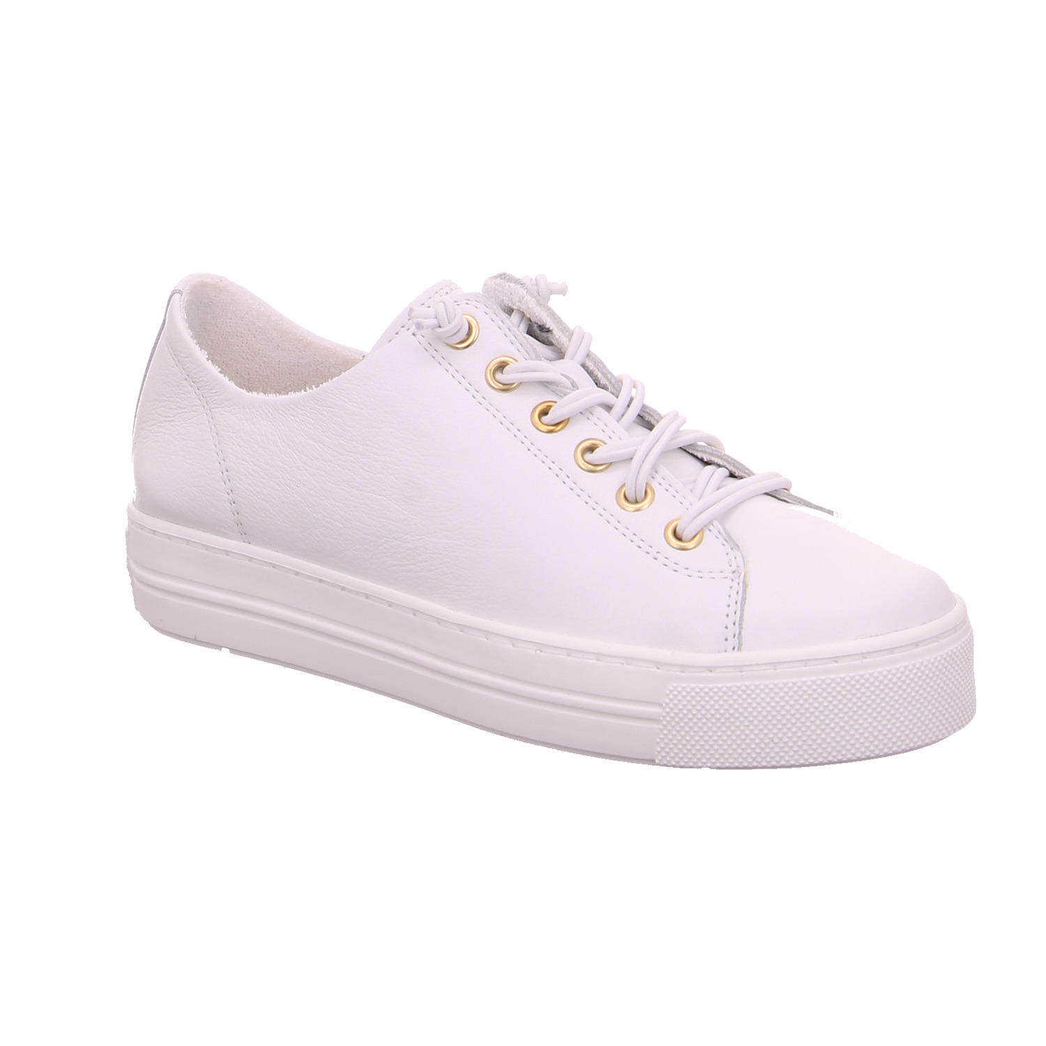 SCHUHENGEL Sneaker Weiss Leder mit Wechselfussbett