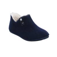 VAN DER LAAN Hausschuh Blau Textil