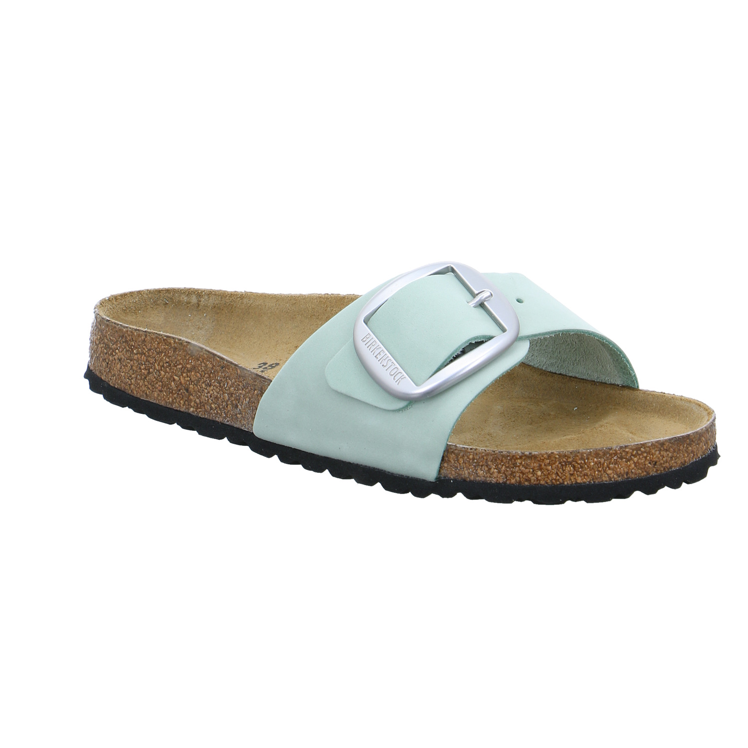 BIRKENSTOCK Pantolette Pastelgrün Leder