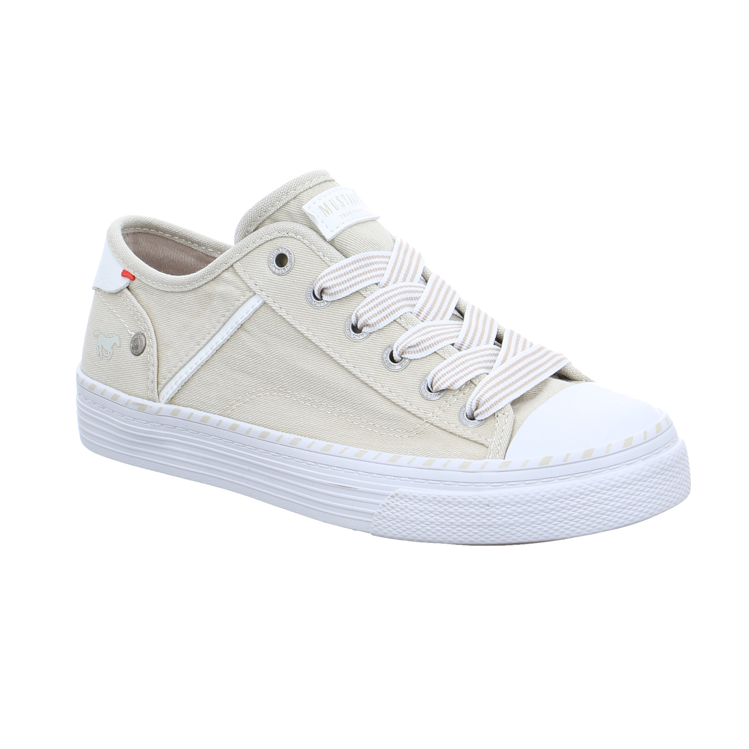 MUSTANG Sneaker Beige Textil MUSTANG Sneaker Beige Textil