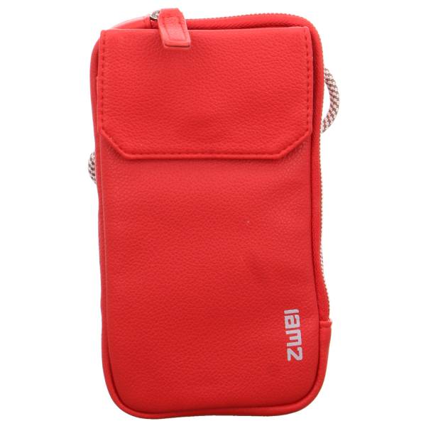 Bild 1 - ZWEI Handytasche Rot Lederimitat Handybag