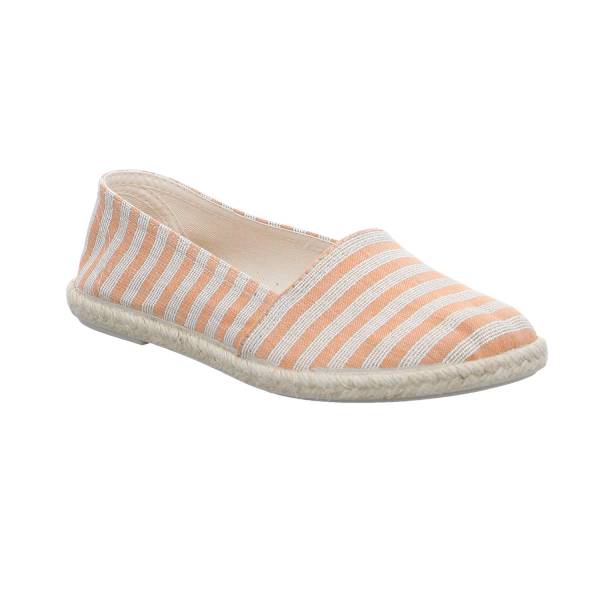Bild 1 - SCHUHENGEL Espadrille Orange Textil mit Lederdecksohle
