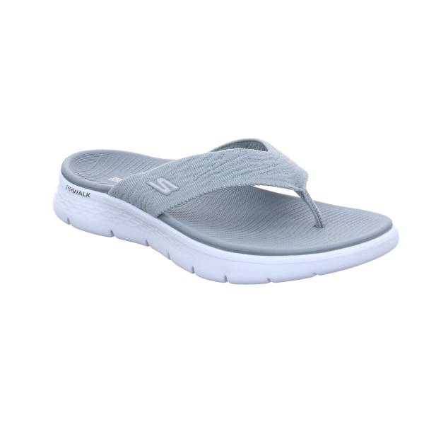 Bild 1 - SKECHERS Zehentrenner / FlipFlop Hellgrau Textil