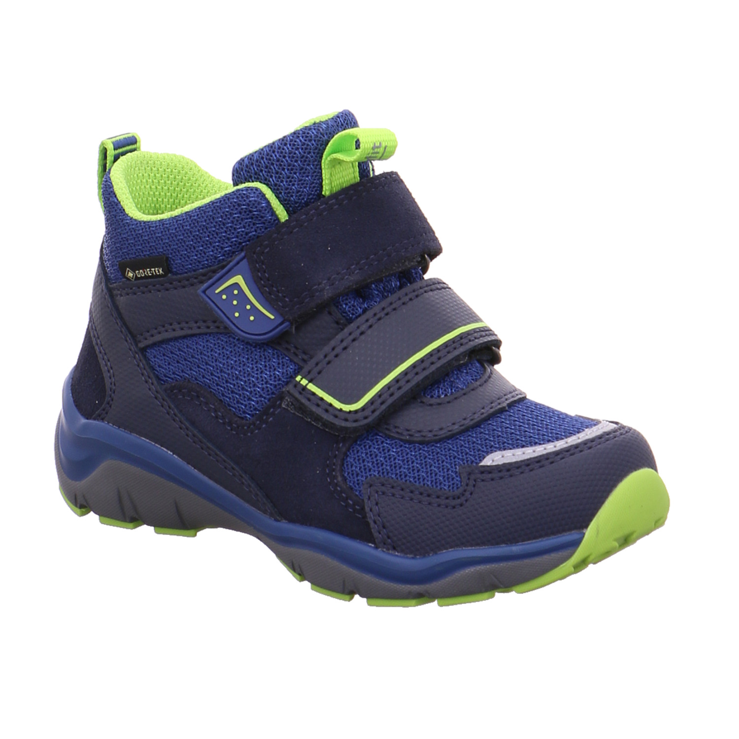 SUPERFIT Kleinkinder-Halbschuh Klett Blau Textil Sneaker high