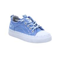 MUSTANG Jugend-Stoffschuh Hellblau Textil Canvasschuh