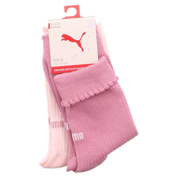 Bild 1 - PUMA SOCKEN Freizeitsocken Rosa Textil 2-ER P.