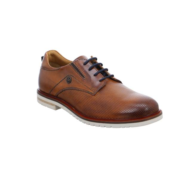 Bild 1 - BUGATTI SHOES Halbschuh-City Cognac Leder