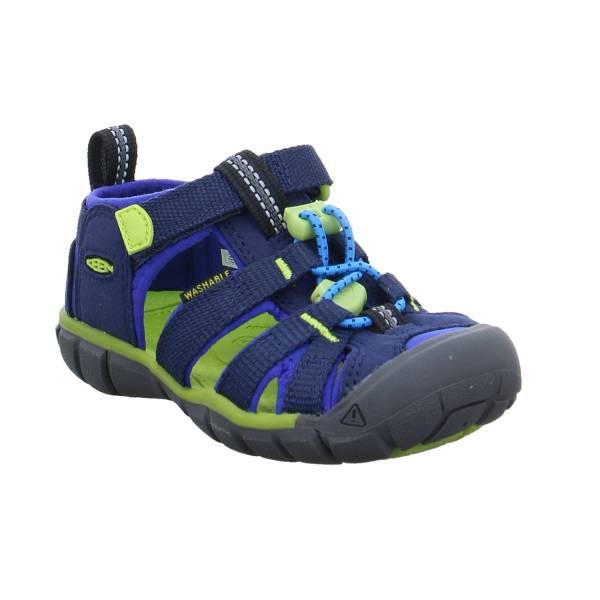 Bild 1 - KEEN Kleinkinder-Sandale Blau Leder Mit Zehenschutz
