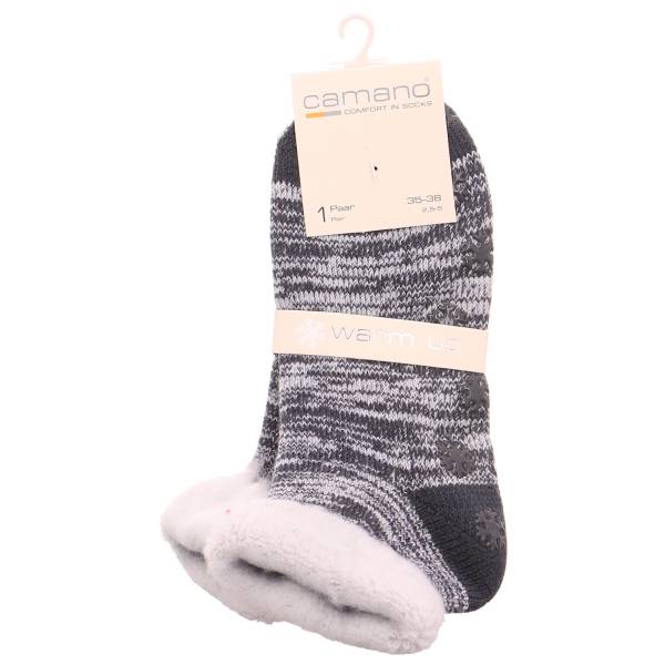 Bild 1 - CAMANO Antirutsch-Socken Grau Textil