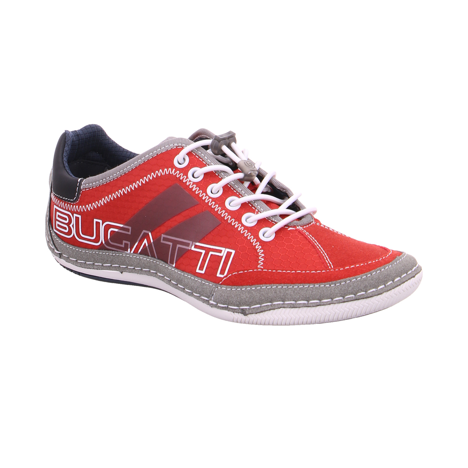 BUGATTI SHOES Halbschuhe Sneaker Rot Lederimitat
