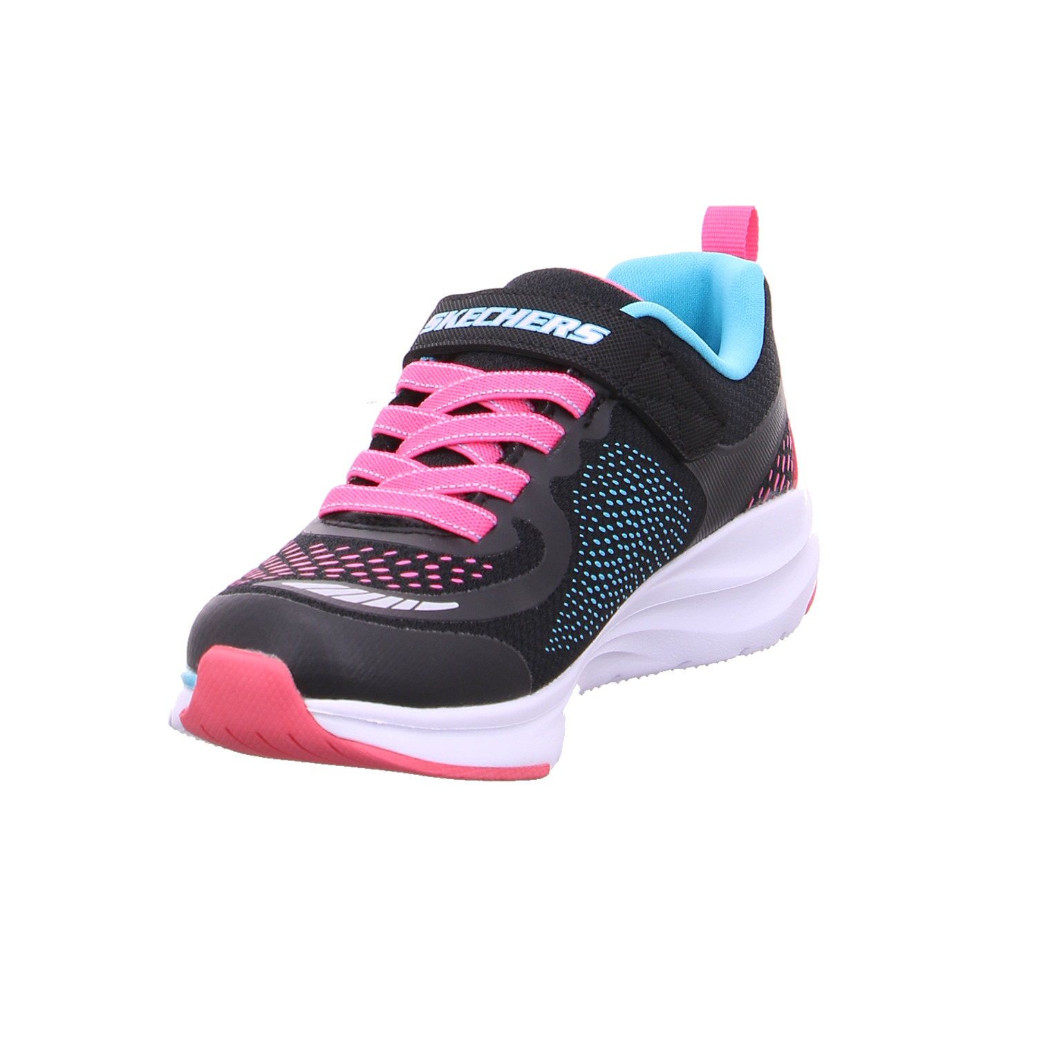 SKECHERS Kleinkinder-Halbschuh Klett Dunkelblau Textil Sneaker Waterproof NV10462