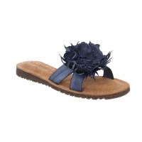 LAZAMANI Pantolette Schwarz Leder