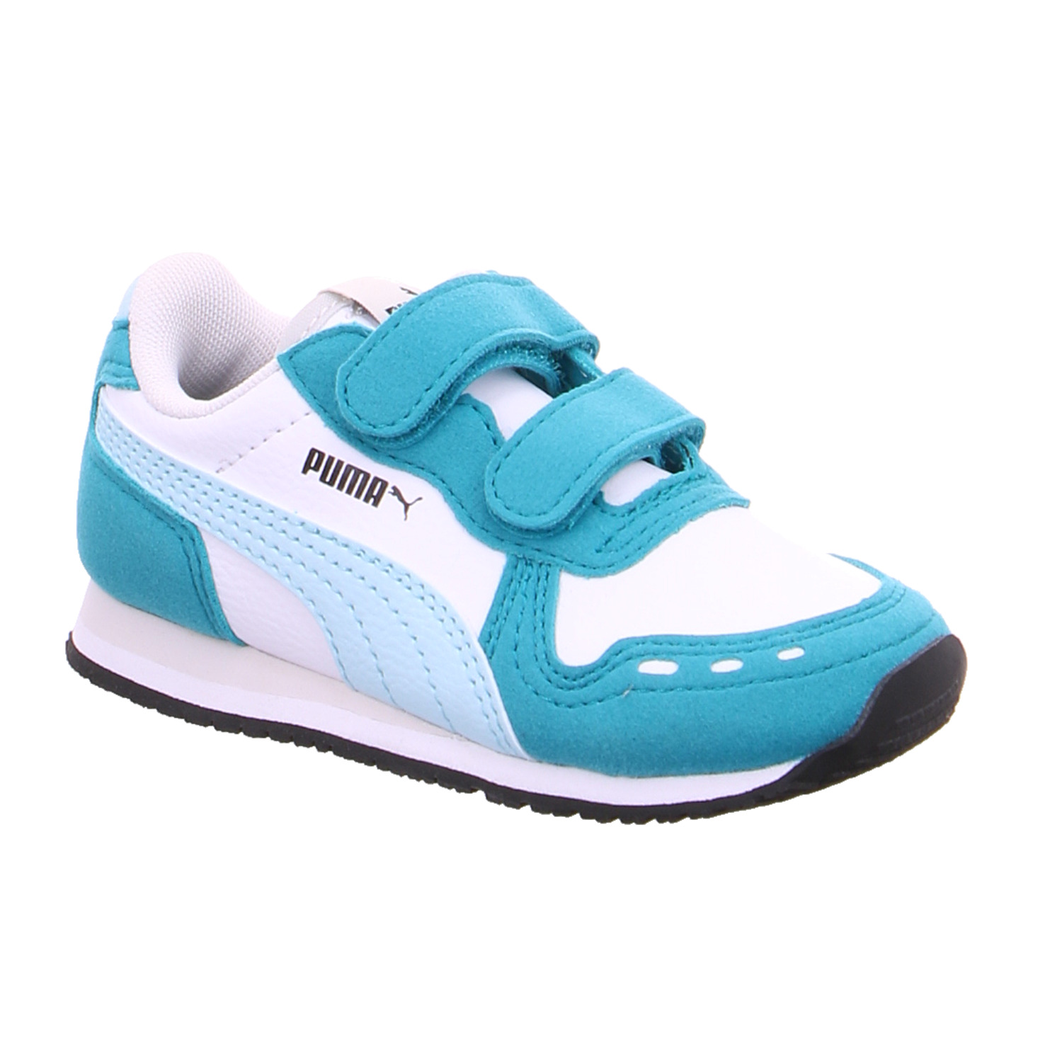 PUMA Baby-Sport-Bottine Türkis Lederimitat unisex Sneaker