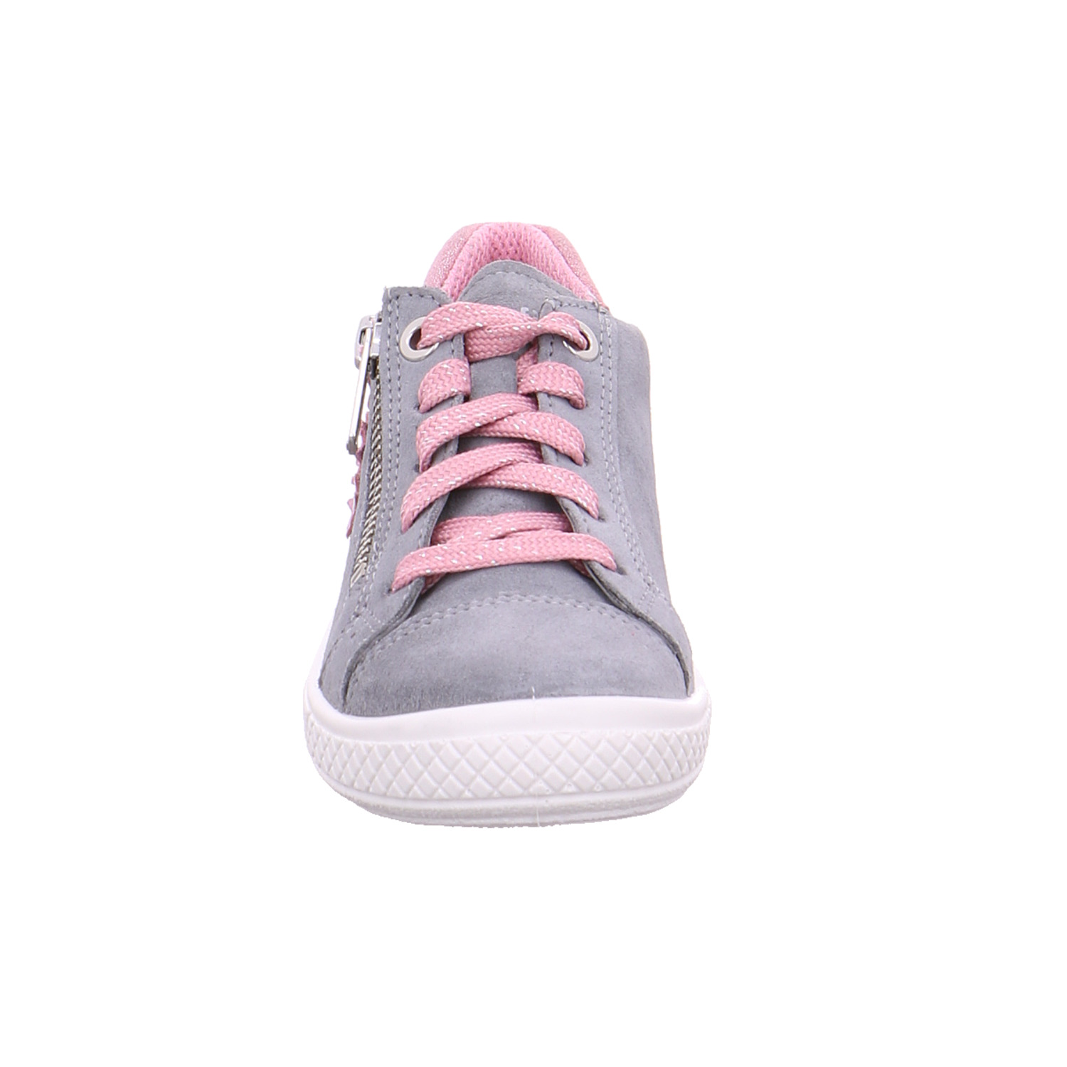 SUPERFIT Kleinkinder-Halbschuh Binder Silber Leder Sneaker YB8299