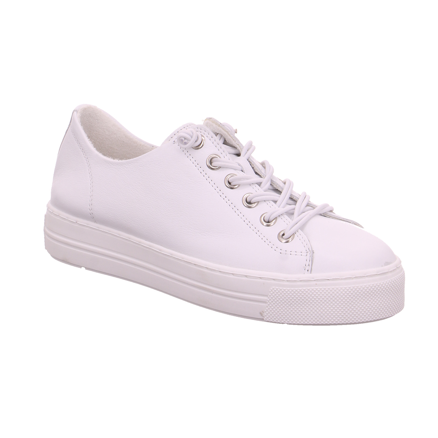 SCHUHENGEL Sneaker Weiss Leder mit Wechselfussbett