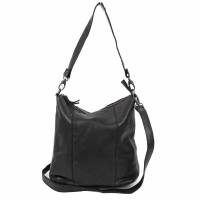 BEAR DESIGN Umhängetasche Schwarz Leder