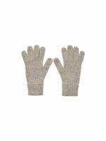 PIECES Strickhandschuh Offwhite Textil