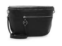 TAMARIS Gürteltasche / Bodybag Schwarz Lederimitat Ja