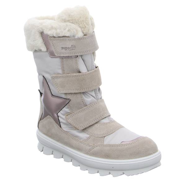Bild 1 - SUPERFIT Mädchen-Snowboot Membrane Beige Textil Mädchen Winterstiefel