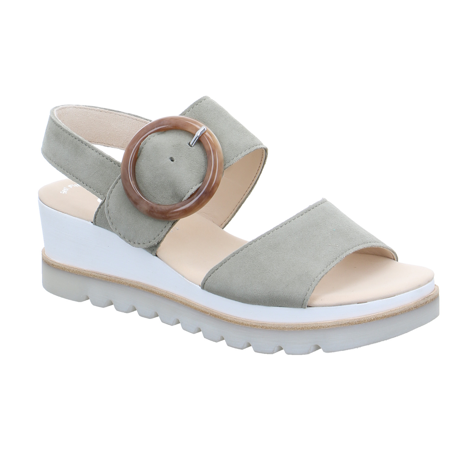 GABOR Sandalette Khaki Leder GABOR Sandalette Khaki Leder