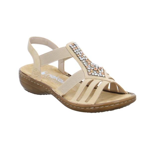 Bild 1 - RIEKER Sandalette Beige Lederimitat