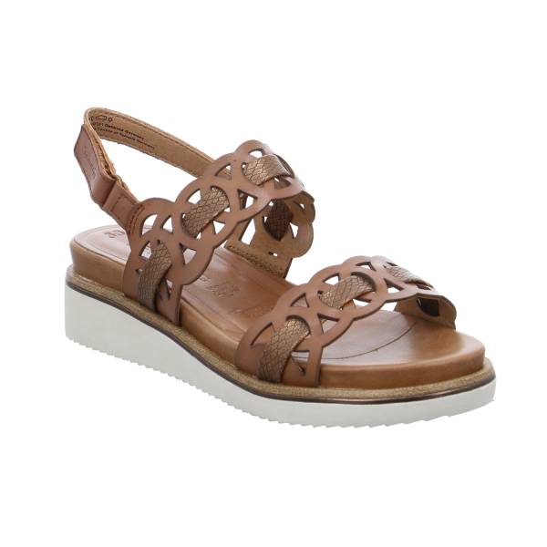 Bild 1 - TAMARIS Sandalette Cognac Leder